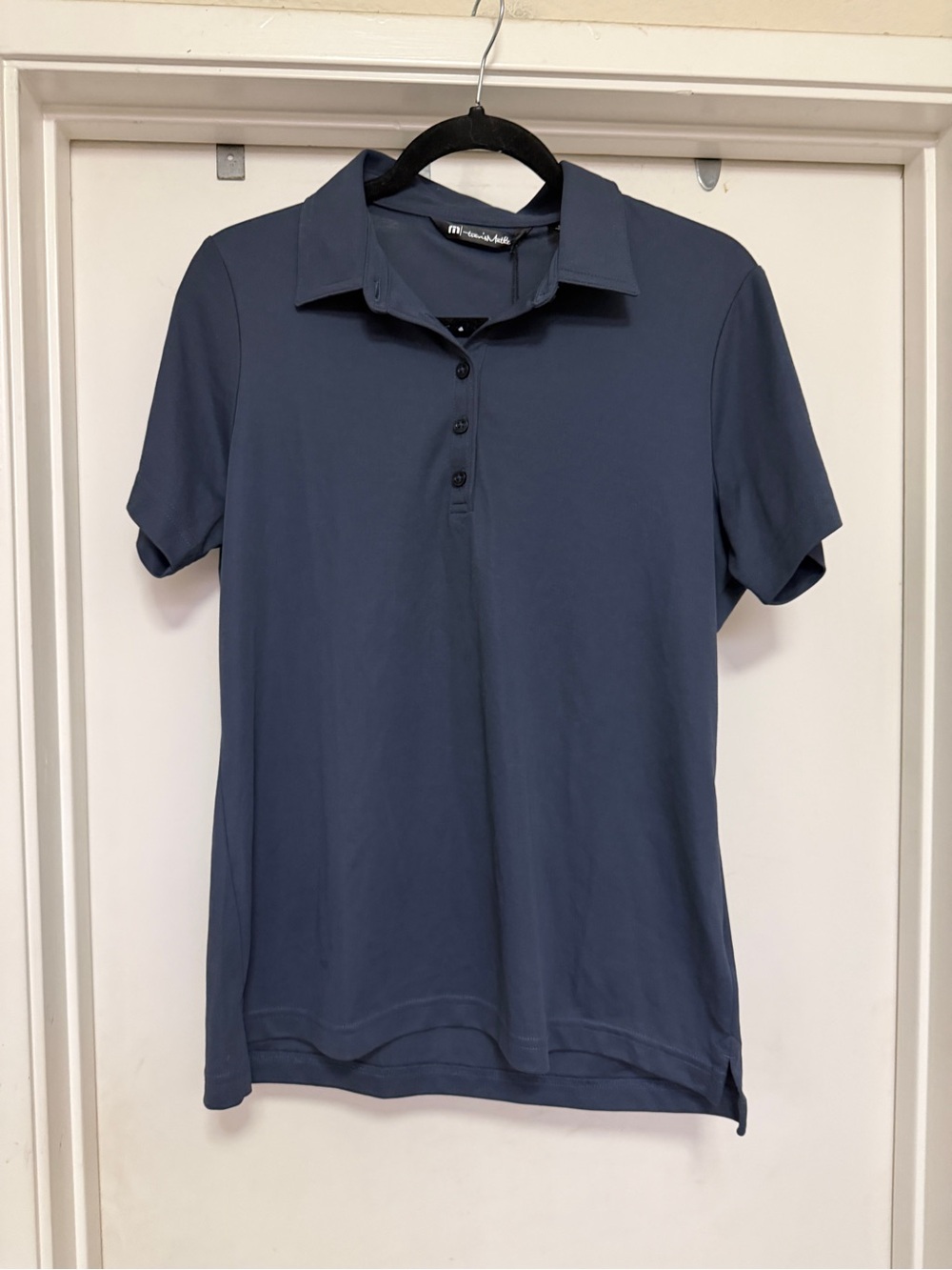 Travis Mathew Oceanside solid polo - blue nights - size L NWT w/corp logo